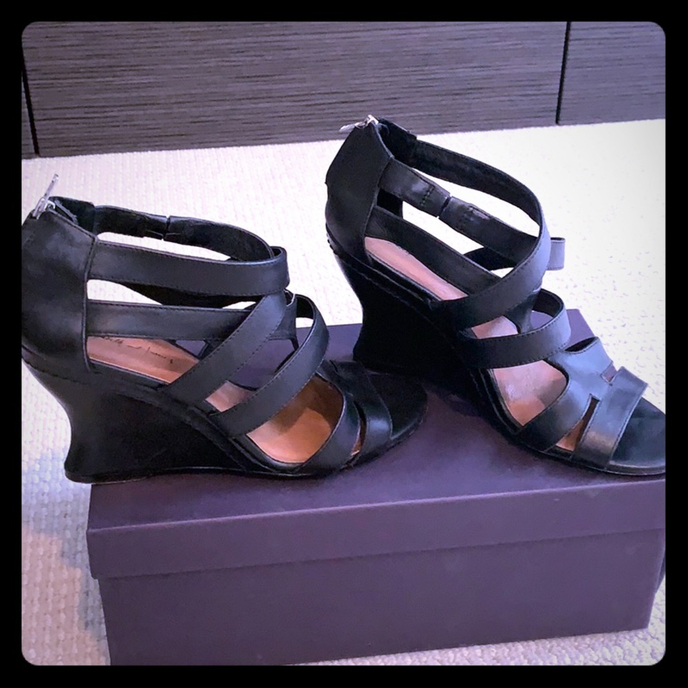 Elizabeth and James strapping Wedge